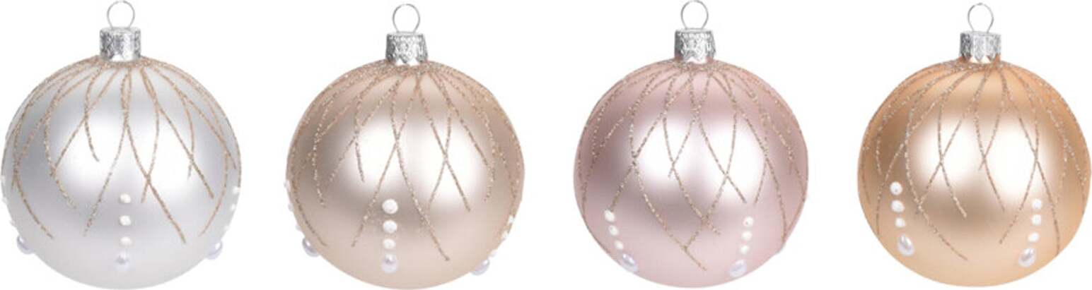 Pz 6 palline per albero di natale in vetro con Glitter da Ø 10 cm pendaglio decorato Casa e cucina/Decorazioni per interni/Addobbi e decorazioni per ricorrenze/Decorazioni natalizie/Addobbi e decorazioni/Palle e palline MagiediNatale.it - Altamura, Commerciovirtuoso.it