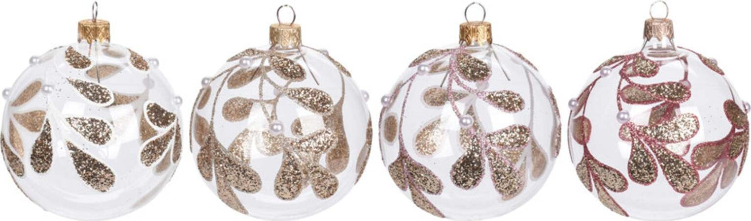 Pz 6 palline per albero di natale in vetro da Ø 10 cm pendaglio decorato Casa e cucina/Decorazioni per interni/Addobbi e decorazioni per ricorrenze/Decorazioni natalizie/Addobbi e decorazioni/Palle e palline MagiediNatale.it - Altamura, Commerciovirtuoso.it