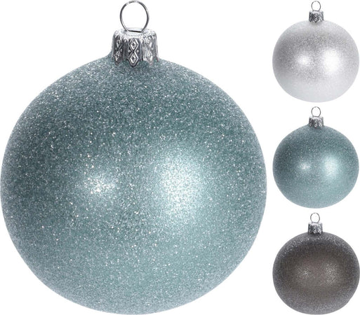 Pz 6 palline per albero di natale in vetro Floccato da Ø 10 cm pendaglio decorato Casa e cucina/Decorazioni per interni/Addobbi e decorazioni per ricorrenze/Decorazioni natalizie/Addobbi e decorazioni/Palle e palline MagiediNatale.it - Altamura, Commerciovirtuoso.it