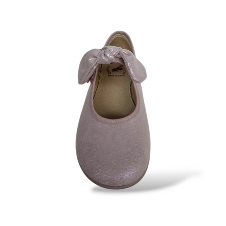 Ballerine bambina VUL-LADI cipria velcro cerimonia eleganti