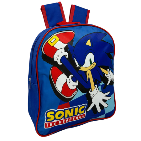 ZAINO ASILO SONIC SCUOLA TEMPO LIBERO BAMBINO 30 CM