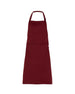 Grembiule Pettorina Zante Bordeaux Grembiule Cuoco con Tasca