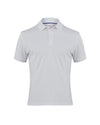 Polo Jeff Bianco Polo Uomo Elasticizzata Tessuto Tecnico Piquet Traspirante