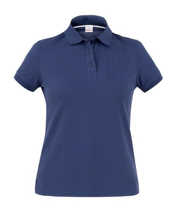 Polo Susan Blu Polo Donna Elasticizzata Tessuto Tecnico Piquet Traspirante