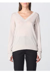 calvin klein MAGLIA LYOCELL WOOL V-NECK SWEATER da donna