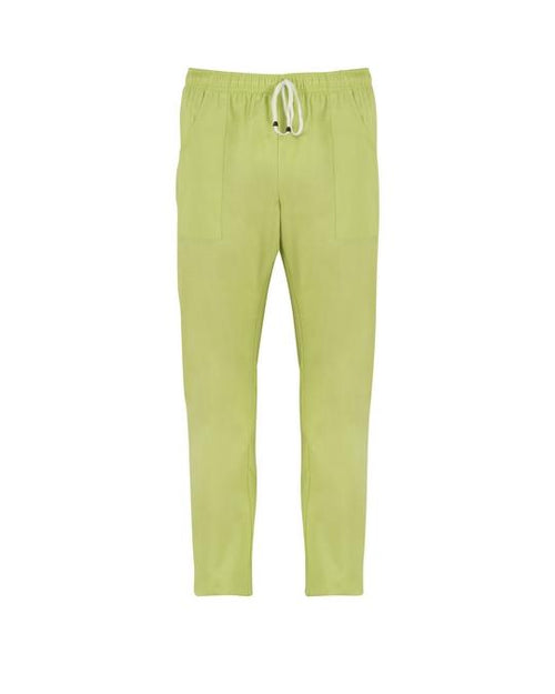Pantalone Pitagora Pistacchio Unisex 100% Cotone Medico Farmacista Dentista Infermiere