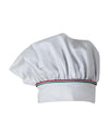 Cappello Cuoco Klimt Bianco con Profilo Tricolore