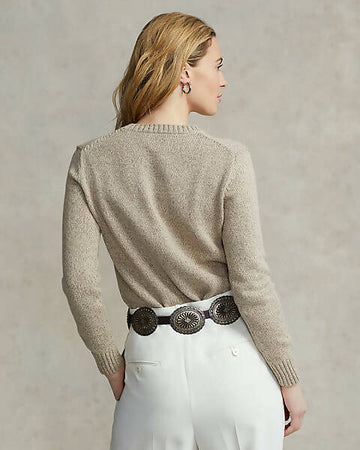 Ralph Lauren Maglione Donna Girocollo Beige Pullover In Lana Con Polo Bear Invernale Maglioncino Orso Costine Fashion Polo Ralph Lauren Maglia-in-misto-lana-shearling-polo-bear-601352.html?pdpr=y Maglia In Misto Lana Shearlin