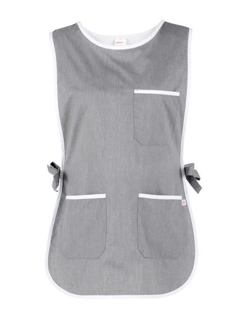 Poncho Zefiro Grigio Scamiciato Donna da Lavoro Pulizie Asilo Mensa