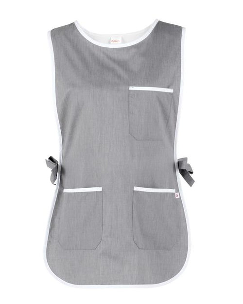 Poncho Zefiro Grigio Scamiciato Donna da Lavoro Pulizie Asilo Mensa