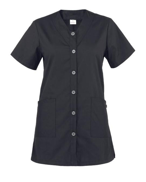 Casacca Camelia Nero Casacca Donna Manica Corta Cucina Pulizie Asilo