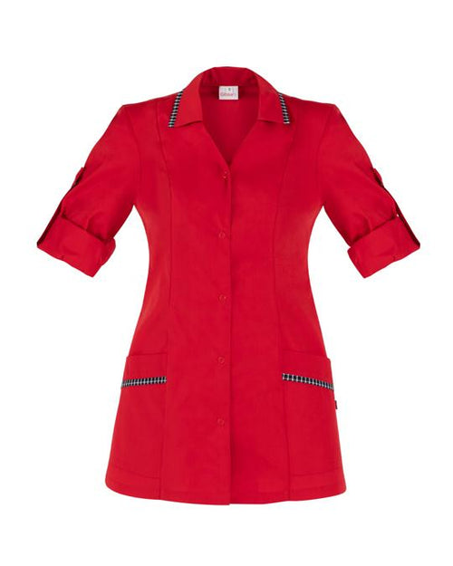 Casacca Primula Rosso Casacca Donna Manica Regolabile Pulizie Alimentari