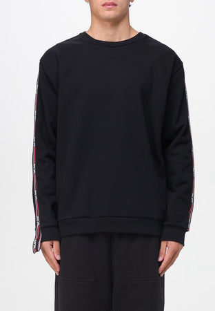 GCDS FELPA LOGO TAPE CREWNECK da uomo