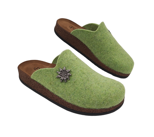 Originali Zoccoli Alpini, Ciabatte Uomo e Donna Invernali, Calde Sabot Tirolesi in Lana Cotta, 100% Made in Italy