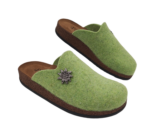 Originali Zoccoli Alpini, Ciabatte Uomo e Donna Invernali, Calde Sabot Tirolesi in Lana Cotta, 100% Made in Italy