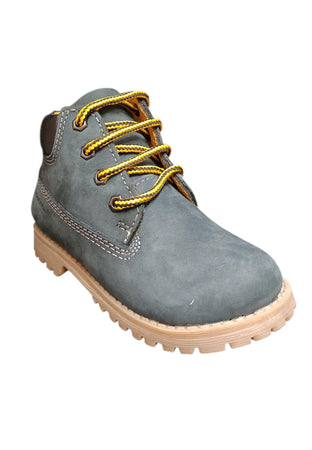 Boscaiolo bambino Shooterino Basic blue camel pelle lacci casual style