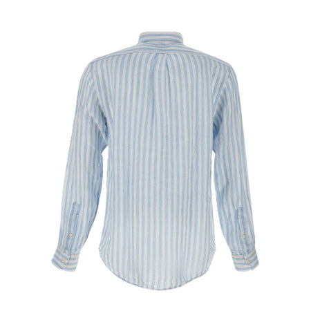 Ralph Lauren camicie casual uomo ralph lauren - cubdppcs-long sleeve-sport shirt - celeste da uomo