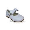 Ballerine Bambina PANYNO Bianco Pelle con Fibbia e Fiocco – Scarpe Cerimonia Eleganti Tg 22-30
