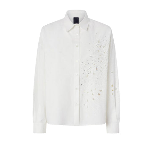 Pinko camicie donna pinko - centoundici camicia popeline - bianco da donna