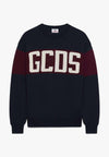 GCDS MAGLIONE BAND LOGO CREWNECK da uomo
