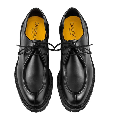 DOUCAL'S mocassini uomo doucal's - scarpa bordata - nero da uomo