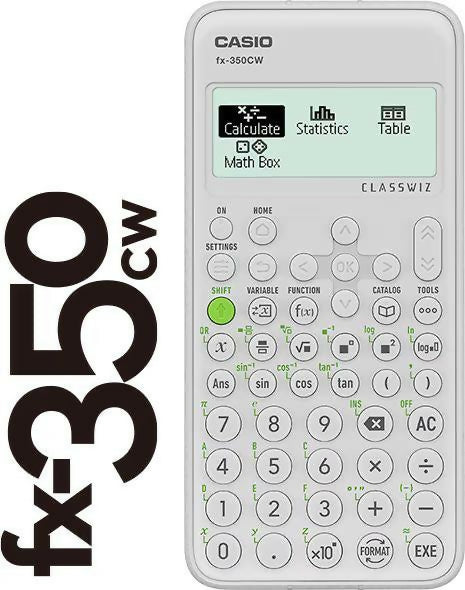 CASIO - Calcolatrice scientifica fx-350cw - FX-350CW-W-ET-V