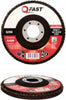 QFAST---DISCO-LAMELLARE-AL-CORINDONE (OSSIDO-DI ALLUMINIO)-Ø115x22MM-GRANA-120---LUNGA-DURATA-E-RESISTENZA-ALLO-SFILACCIAMENTO