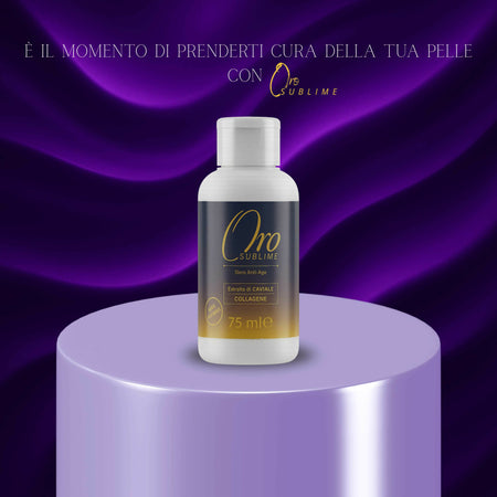 Crema Viso Oro 24K Sublime con Acido Ialuronico e Collagene – Effetto Lifting, Idratazione Profonda e Pelle Rimpolpata | AlohaLabs 75ml