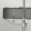 Lampadario Contemporaneo Ascher Acciaio Nichel Lucido Cristallo 3 Luci E14