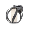 Applique Industrial Nordico Blacksmith Acciaio Nero Antico Vetro 1 Luce E27
