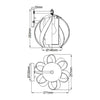 Applique Industrial Nordico Blacksmith Acciaio Nero Antico Vetro 1 Luce E27
