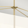 Lampadario Industrial Nordico Calters Alluminio Oro Champagne Led 50.8W 3000K