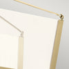 Lampadario Industrial Nordico Calters Alluminio Oro Champagne Led 50.8W 3000K