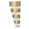 Applique Contemporanea Echelon Acciaio Ottone Antico Led 12W 3000K 1080Lm