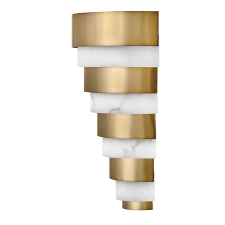 Applique Contemporanea Echelon Acciaio Ottone Antico Led 12W 3000K 1080Lm