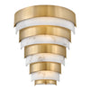Applique Contemporanea Echelon Acciaio Ottone Antico Led 12W 3000K 1080Lm