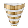 Applique Contemporanea Echelon Acciaio Ottone Antico Led 12W 3000K 1080Lm