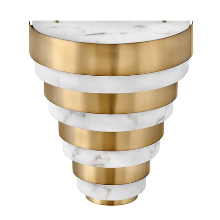 Applique Contemporanea Echelon Acciaio Ottone Antico Led 12W 3000K 1080Lm
