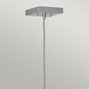 Sospensione Contemporanea Ensemble Acciaio Nichel Lucido 1 Luce E27