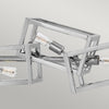 Lampadario Contemporaneo Ensemble Acciaio Nichel Lucido 6 Luci E27
