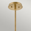Sospensione Contemporanea Lotus Acciaio Ottone Antico Vetro 1 Luce E27
