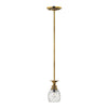 Sospensione Contemporanea Plantation Ottone Bronzo Brunito Vetro 1 Luce E27