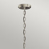 Lampadario Contemporaneo Roux Acciaio Nichel Spazzolato 3 Luci E27