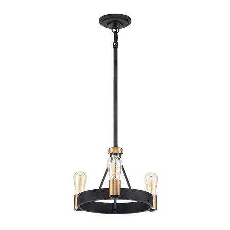 Lampadario Industrial Nordico Silas Acciaio Zinco Antico Ottone 3 Luci E27