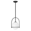 Sospensione Industrial Nordica Somerset Acciaio Nero 1 Luce E27
