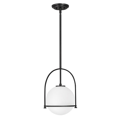 Sospensione Industrial Nordica Somerset Acciaio Nero 1 Luce E27