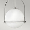 Sospensione Industrial Nordica Somerset Acciaio Nichel Spazzolato 1 Luce E27