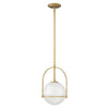 Sospensione Industrial Nordica Somerset Acciaio Ottone Antico 1 Luce E27