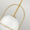 Sospensione Industrial Nordica Somerset Acciaio Ottone Antico 1 Luce E27