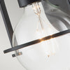 Applique Industrial Nordico Somerset Acciaio Nero 1 Luce E27 60W K Lm
